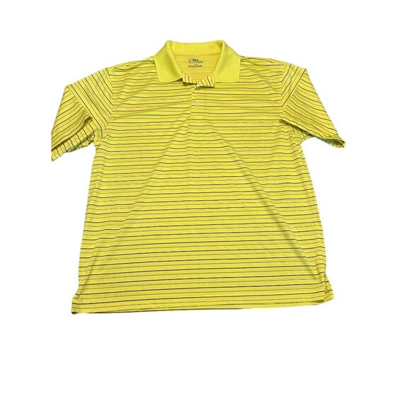 PGA TOUR Men's Short Sleeve Airflux Solid Mesh Polo Shirt Large - Picture 2 of 7